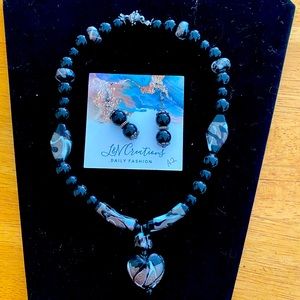 Necklace with earrings